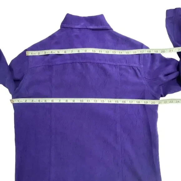Chicos Womens Jacket | Size 1 | Royal Purple | Textured Fabric | Lightweight - Picture 5 of 10
